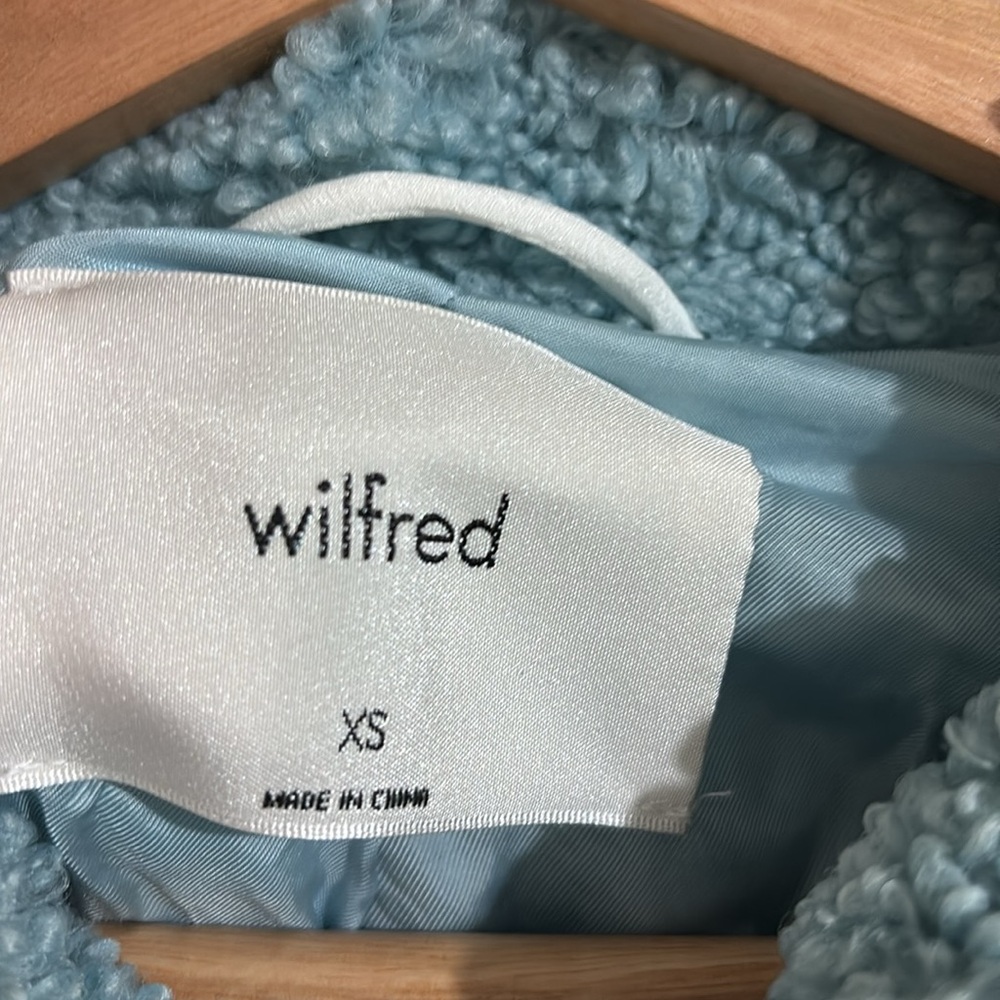 Wilfred Women's Cozy Baby/Sky Blue Jacket - Size US XS - Picture 3 of 8